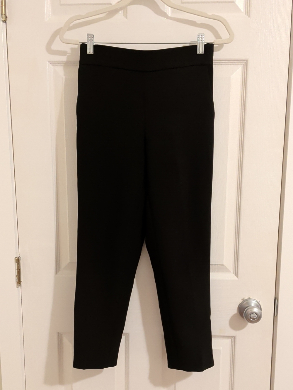 Babaton Black Ankle-Length Pull-On Pants